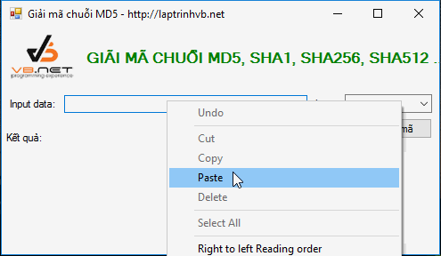 giải mã md5, sha1 bằng vb.net, csharp