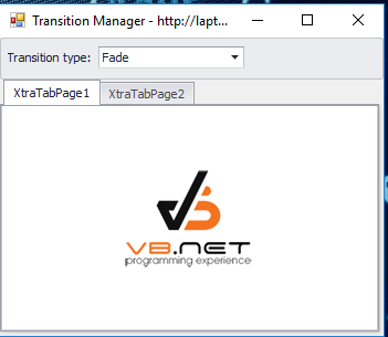 transition manager devexpress
