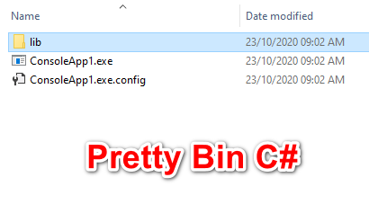 [C#] Gom thư viện dll vào một folder libs sử dụng thư viện PrettyBin