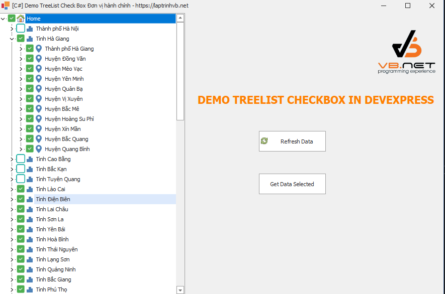 [DEVEXPRESS] Hướng dẫn sử dụng TreeList Checkbox trên C# winform