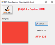[C#] Hướng dẫn viết ứng dụng lấy màu chữ bằng click chuột (Color Capture)