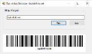 Hướng dẫn tạo và lưu mã vạch barcode thành hình ảnh