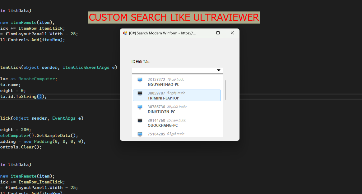 [C#] Hướng dẫn custom TextBox giống Ultraviewer trên Winform