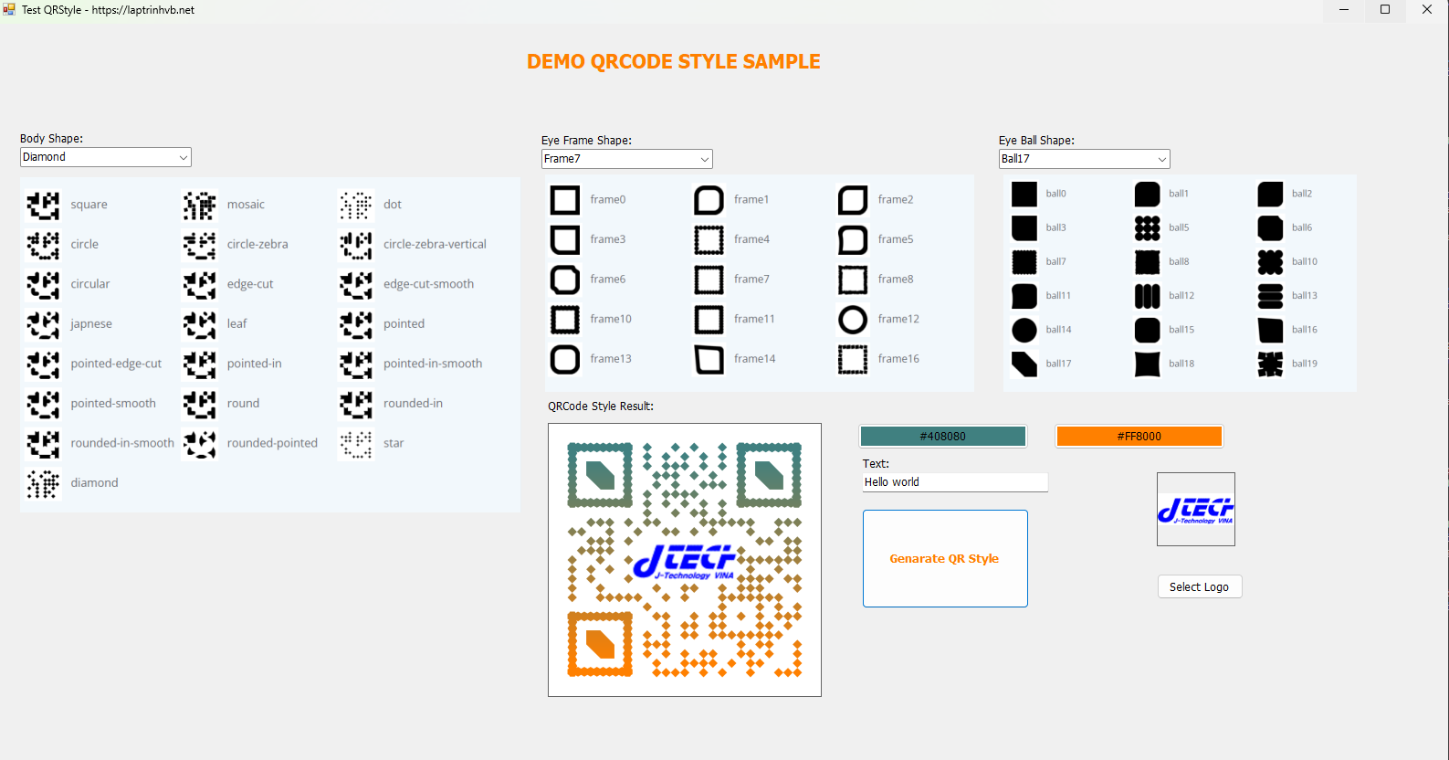 [C#] Hướng dẫn tạo mã QRcode Style trên winform