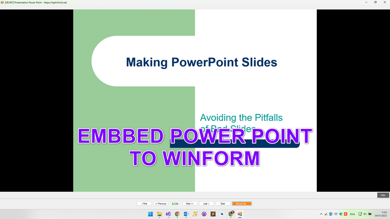 [VB.NET] Trình chiếu Power Point trên Winform