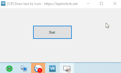 [C#] Hướng dẫn thêm text vào hình ảnh icon winform