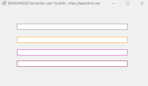 [DEVEXPRESS] Tô màu border TextEdit trên Winform