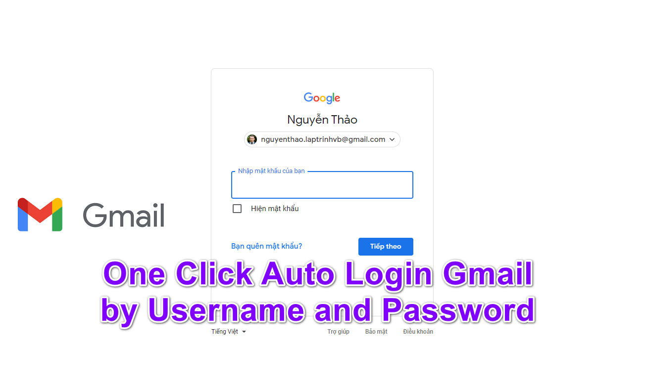 [WEB] Hướng dẫn viết script auto login gmail in Bookmark Chrome